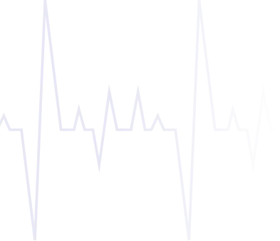 Graphic representation of a heart rate monitor displaying various heart rate patterns.