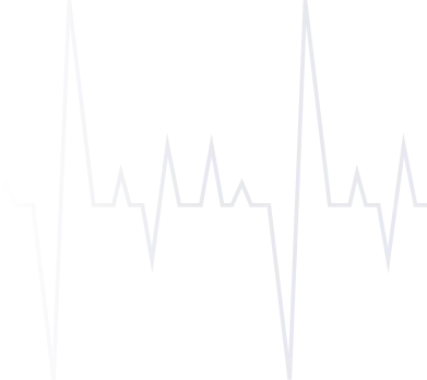 Graph displaying heart rate fluctuations over time with a black background.